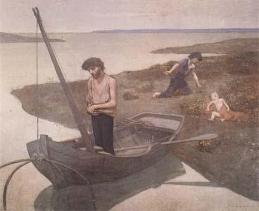 Pierre Puvis de Chavannes The Poor Fisherman (mk09) Germany oil painting art